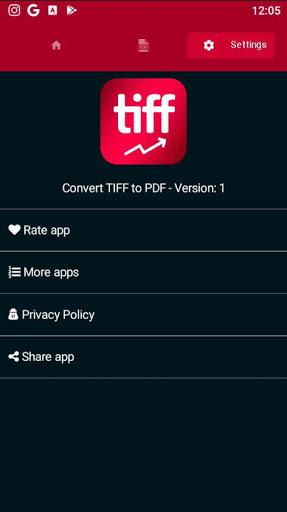 TIFF to PDF Converter - Image screenshot of android app