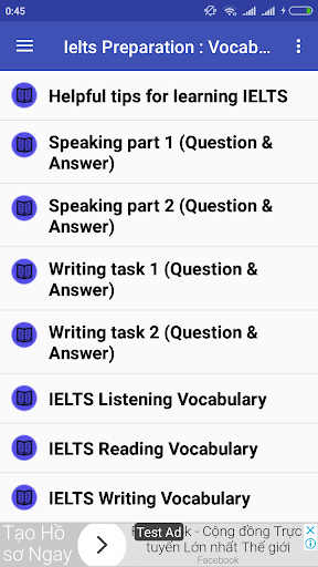 IELTS Preparation : Vocabulary - Image screenshot of android app