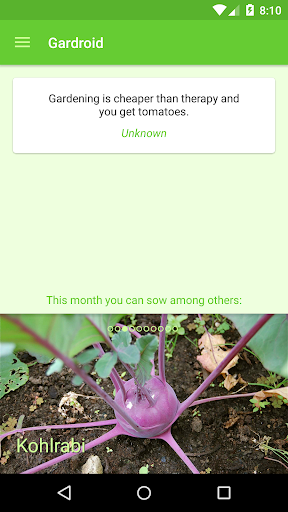 Gardroid - Vegetable Garden - Image screenshot of android app