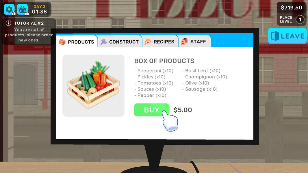 Pizza manager simulator 3d - Gameplay image of android game
