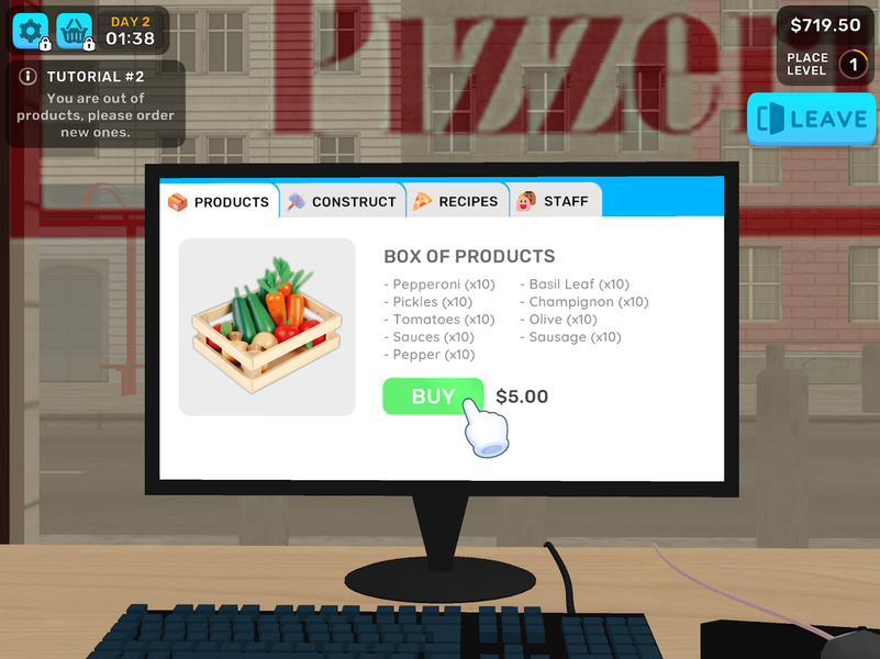Pizza manager simulator 3d - Gameplay image of android game