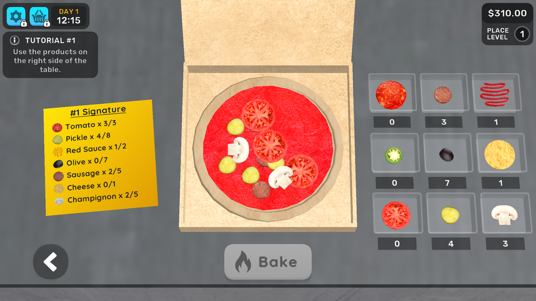 Pizza manager simulator 3d - Gameplay image of android game