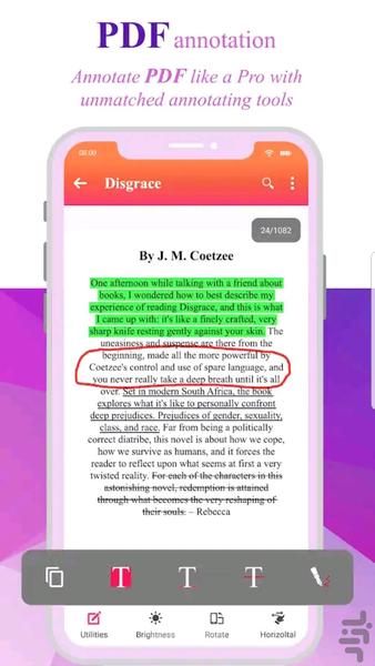 پی دی اف خوانPDF+پیشرفته - عکس برنامه موبایلی اندروید