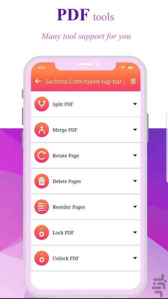 پی دی اف خوانPDF+پیشرفته - عکس برنامه موبایلی اندروید