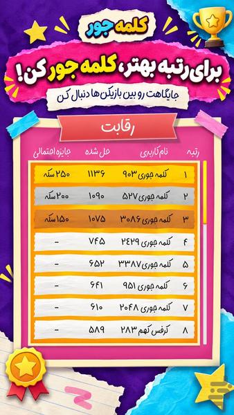 کلمه جور - عکس بازی موبایلی اندروید