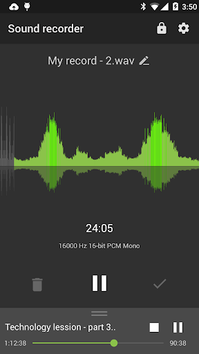 Recordr - Smart & Powerful Sound Recorder Pro - Image screenshot of android app