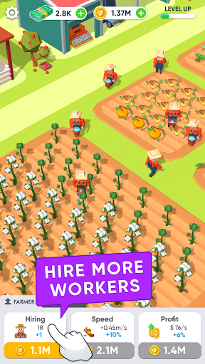 Farming Tycoon 3D - Idle Game - Gameplay image of android game