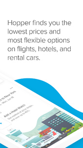 Hopper: Hotels, Flights & Cars - عکس برنامه موبایلی اندروید