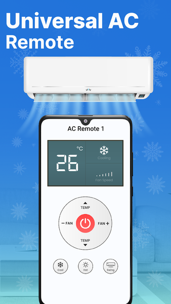AC Remote Control Universal - عکس برنامه موبایلی اندروید