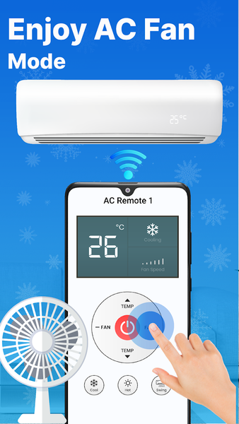 AC Remote Control Universal - عکس برنامه موبایلی اندروید