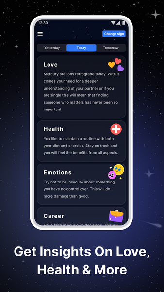 Horoscope & Zodiac Launcher - Image screenshot of android app