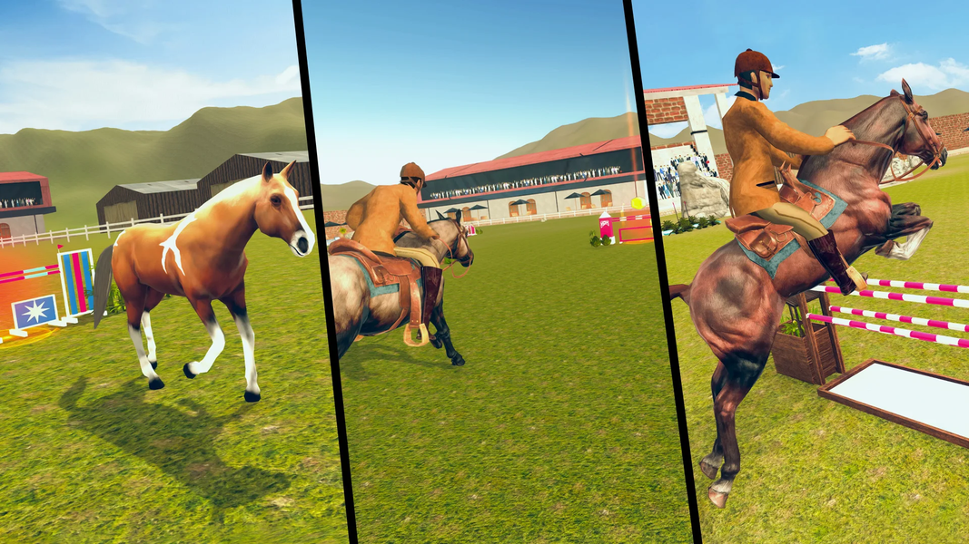 Stars Horse Racing Horse Games - Gameplay image of android game