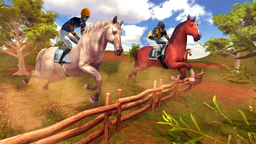 Horse Racing Endless Horse Riding Stunts - Gameplay image of android game