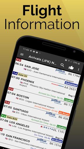 Flight Information Global - عکس برنامه موبایلی اندروید