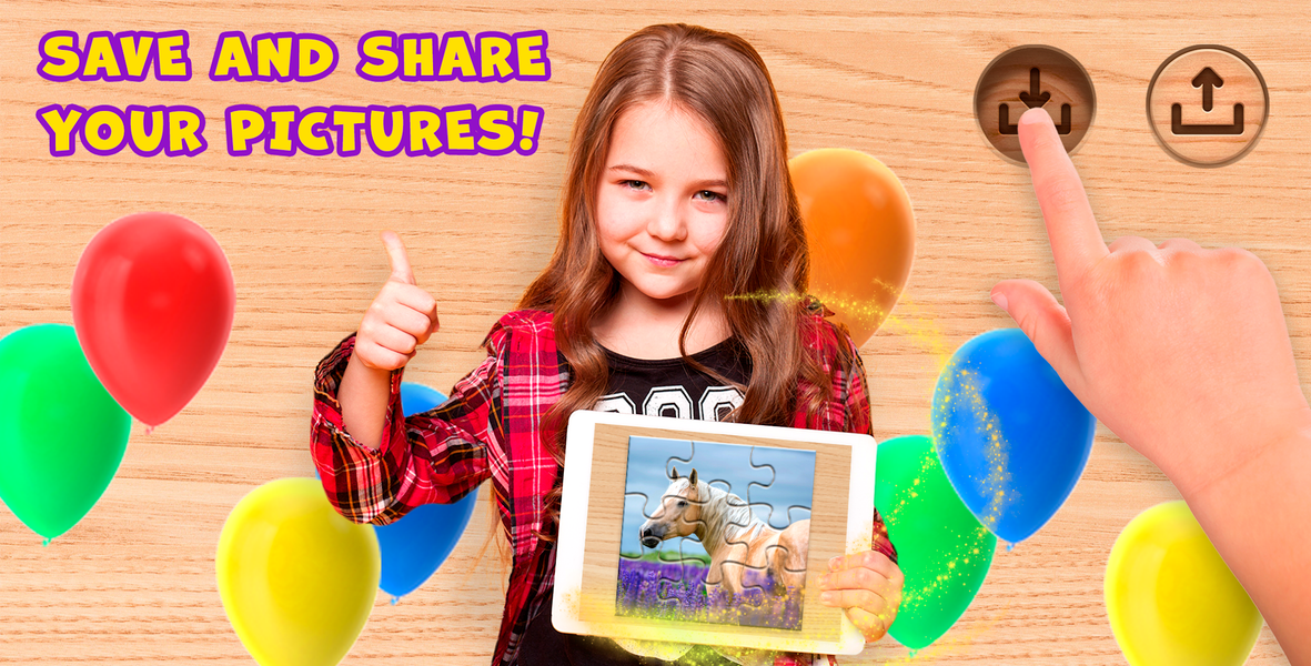 Horse Puzzle Game Offline - Gameplay image of android game