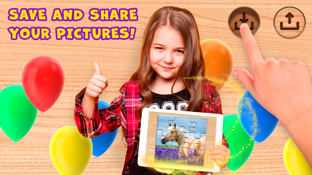 Horse Puzzle Game Offline - Gameplay image of android game