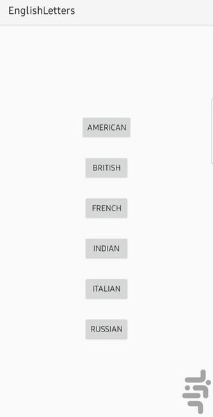 اشکال مختلف حروف انگلیسی - Image screenshot of android app