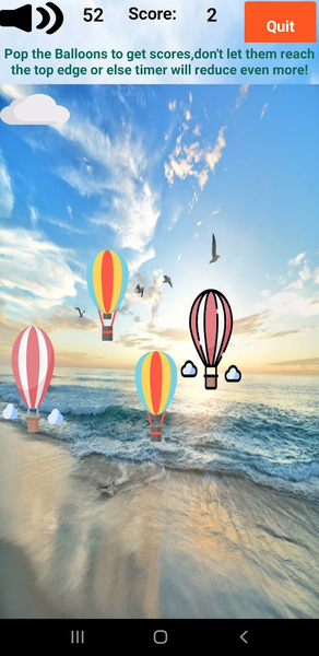 Hot-Air Balloon Pop - Fun Ball - عکس بازی موبایلی اندروید