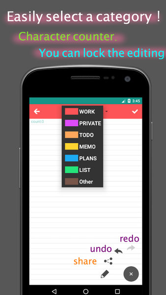 Notepad - simple note - عکس برنامه موبایلی اندروید