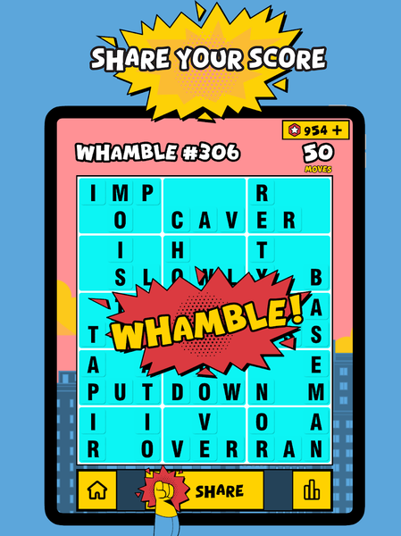 Whamble! Sudoku Crossword Game - Gameplay image of android game