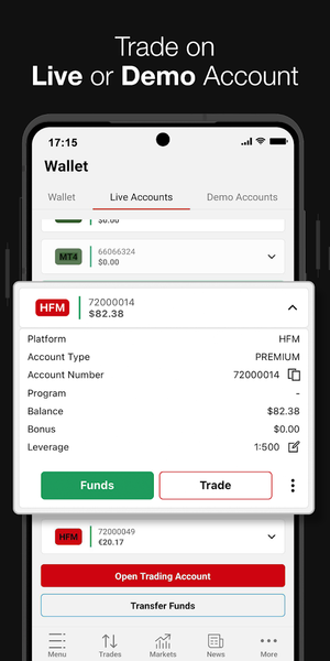 HFM – Online Trading - عکس برنامه موبایلی اندروید
