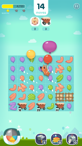 Balloon Blast : Match 3 Game - Gameplay image of android game