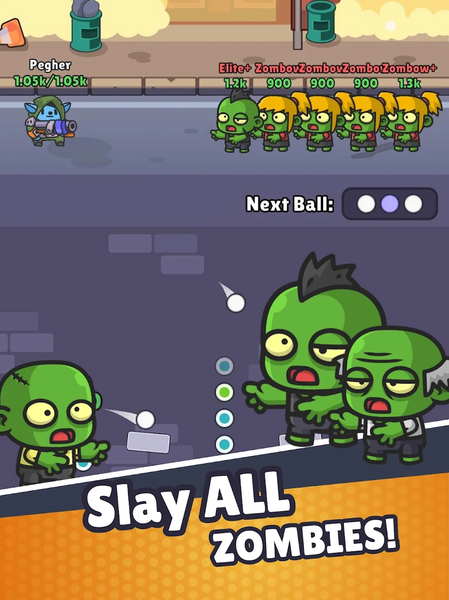 Pegher.io: Zombie Survivor - Gameplay image of android game