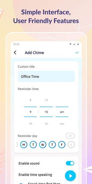 Hourly Chime: Set Reminders - عکس برنامه موبایلی اندروید