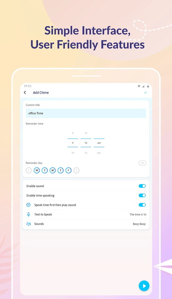 Hourly Chime: Set Reminders - عکس برنامه موبایلی اندروید