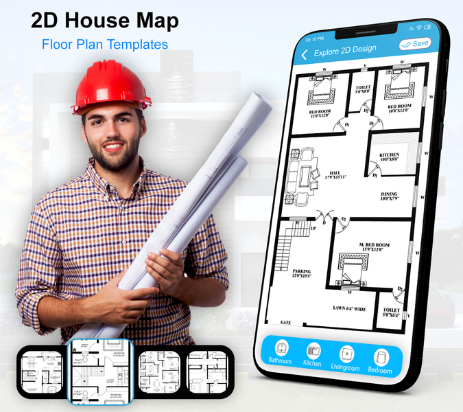 House Design 3D Floor Plan App - Image screenshot of android app