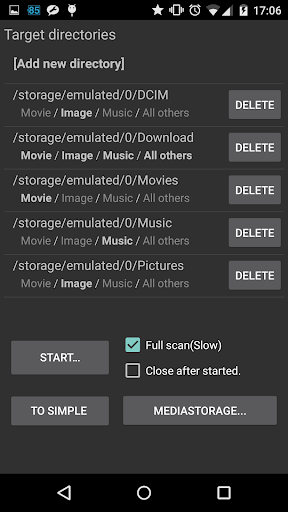 mediaReScan:updateMediaStorage - Image screenshot of android app
