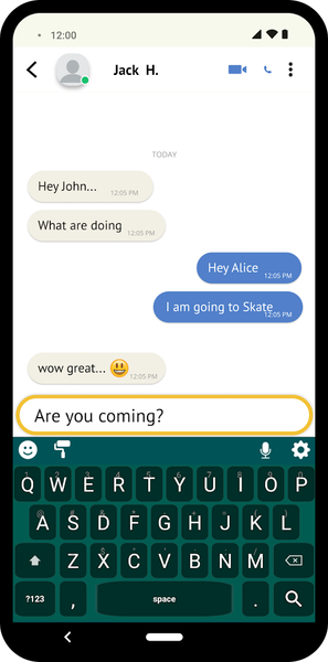 Voice Keyboard - عکس برنامه موبایلی اندروید