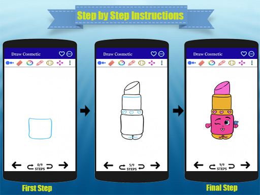 How to Draw Cosmetic Cartoon - Image screenshot of android app