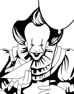 Pennywise Drawing Tutorial - How to draw Pennywise step by step