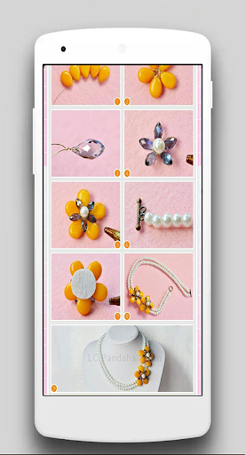 how to make beaded jewelry step by step - Image screenshot of android app