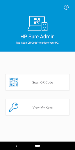 HP Sure Admin - Image screenshot of android app