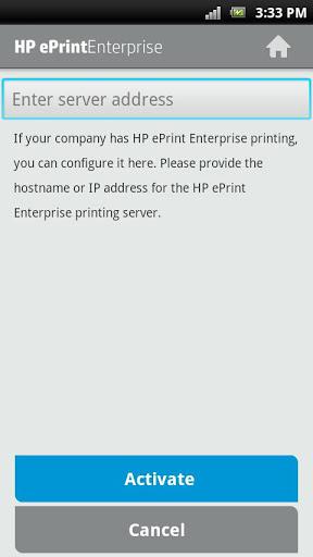 HP ePrint Enterprise for Good - Image screenshot of android app