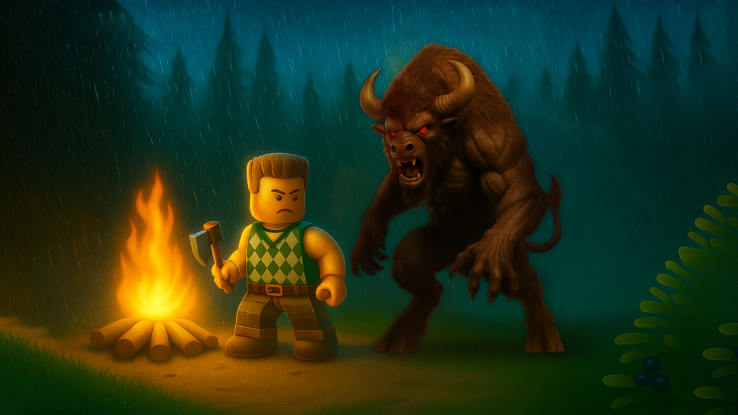 Blox Escape: Survival Night - Gameplay image of android game