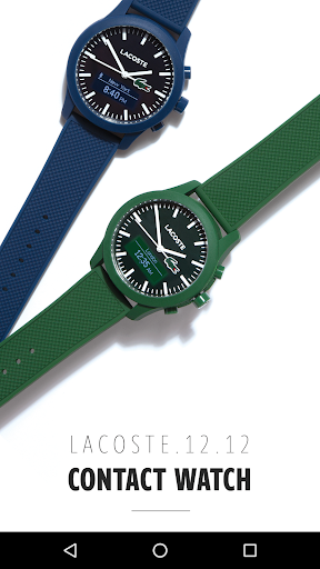 lacoste watch silver