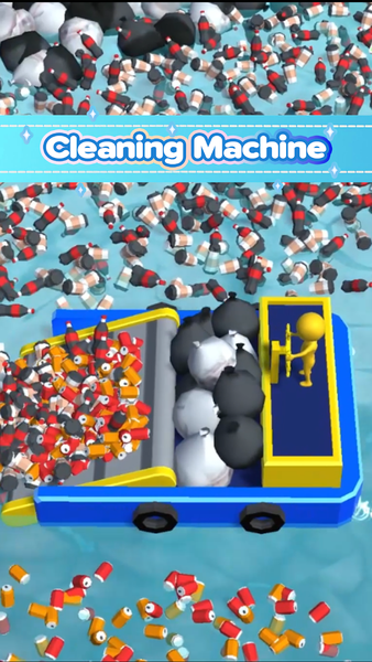 Aqua Cleaner 3D: Cleaning Game - Gameplay image of android game