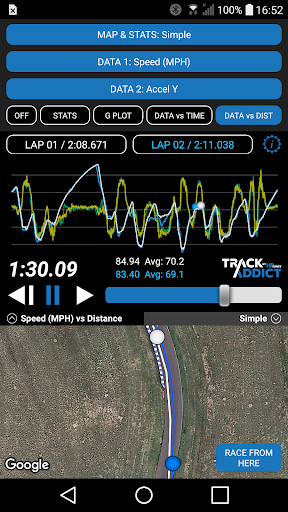 TrackAddict - عکس برنامه موبایلی اندروید
