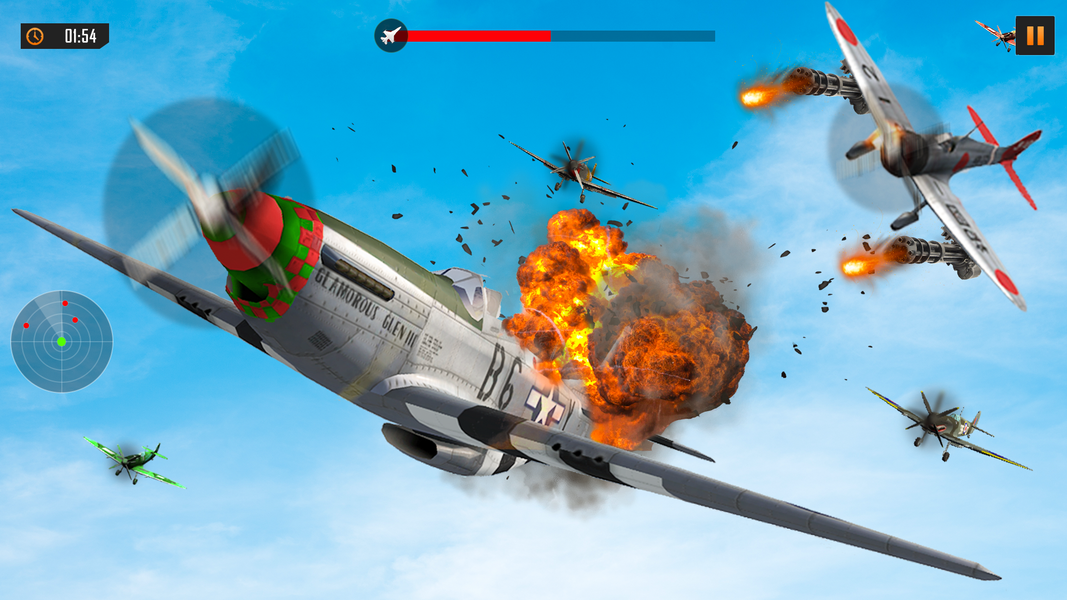 US Warplanes:Airplane Shooting - Gameplay image of android game