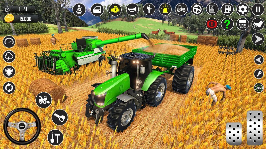 Farming Tractor Village Games - Gameplay image of android game