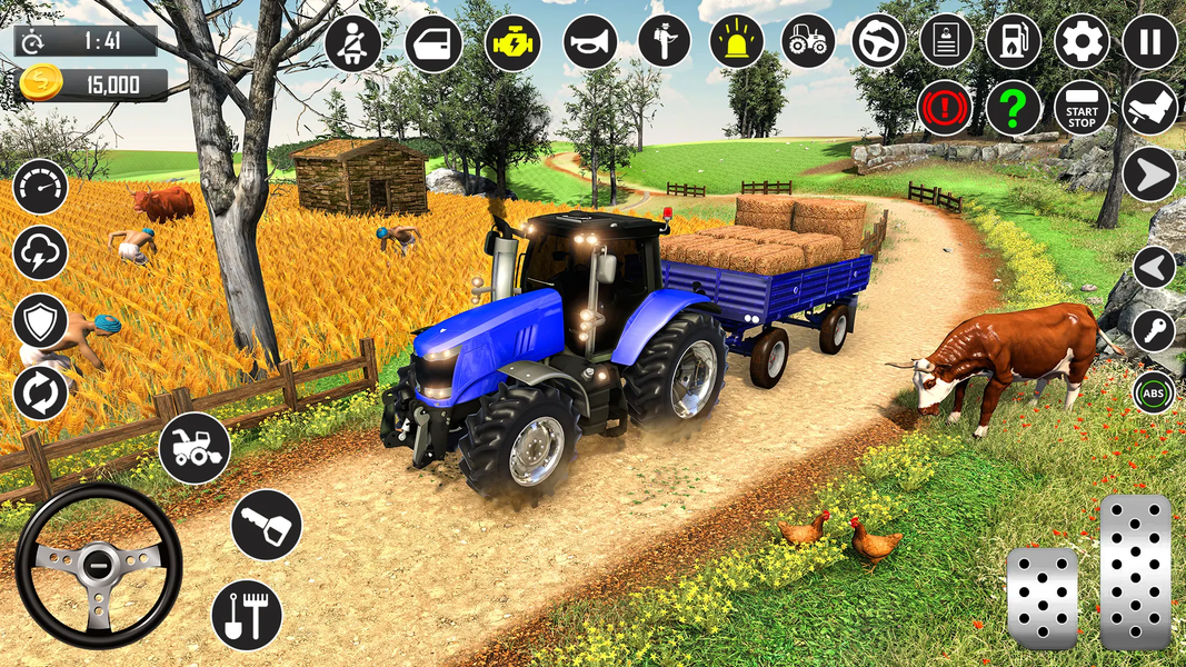 Farming Tractor Village Games - Gameplay image of android game