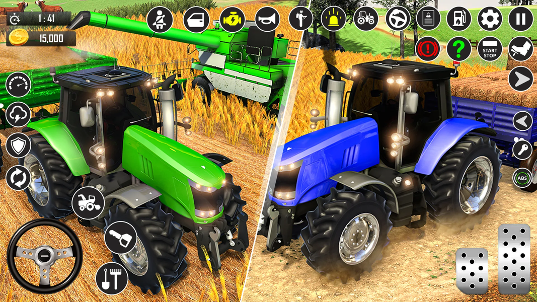 Farming Tractor Village Games - Gameplay image of android game