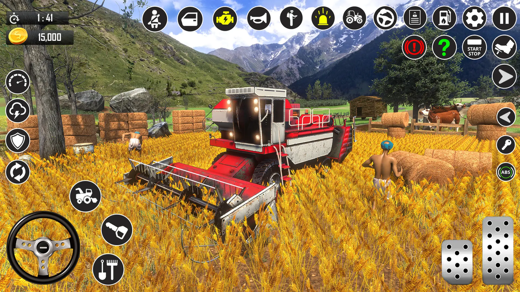 Farming Tractor Village Games - Gameplay image of android game