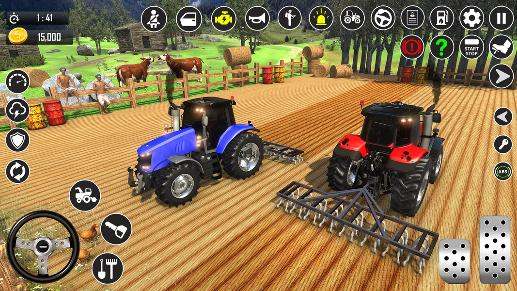 Farming Tractor Village Games - Gameplay image of android game