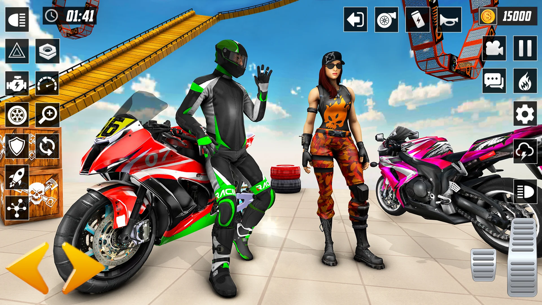 GT Bike game-Bike Stunt Racing - Gameplay image of android game