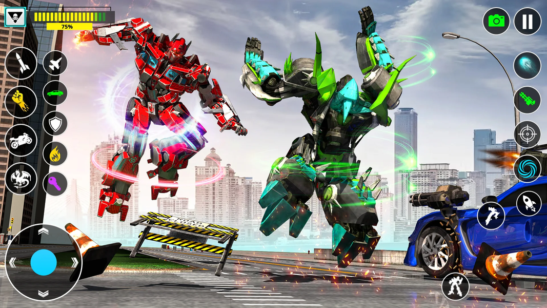 Robot Transform Car Robot Game - Gameplay image of android game