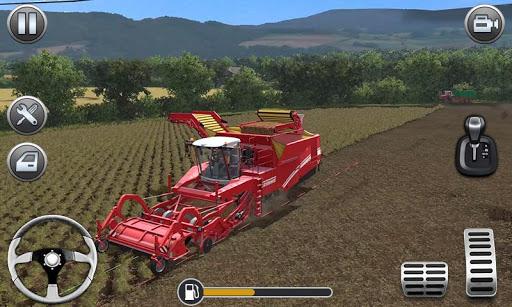 Farming Simulator - Big Tractor Farmer Driving 3D - Gameplay image of android game